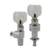 GROVER GEARED BANJO PEGS CHROME W/   SQUARE PRLD BUTTON SET 5