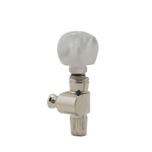 GROVER GEARED BANJO 5TH PEG W/   ROUND PRLD BUTTON NICKEL