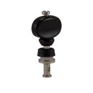 GROVER CHAMPION&trade; UKE PEGS W/   BLACK BUTTONS NICKEL SET 4