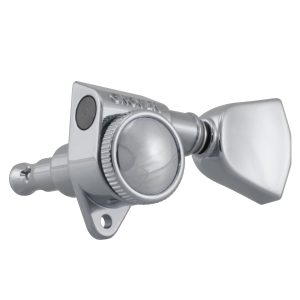 GROVER ROTO-GRIP LOCKING ROTOMATICS &reg; CHROME W/   KEYSTONE BUTTONS SET 6 3 + 3