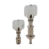 GROVER PERMA TENSION™ BANJO PEGS NICKEL W/   SQUARE PRLD BUTTON SET 5