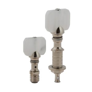 GROVER PERMA TENSION&trade; BANJO PEGS NICKEL W/   SQUARE PRLD BUTTON SET 5