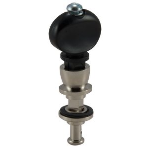 GROVER CHAMPION&trade; VIOLIN PEGS NICKEL W/   BLACK BUTTONS SET 4