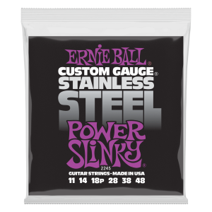 Power Slinky Stainless Steel Wound Electric Guitar Strings - 11-48 Gauge