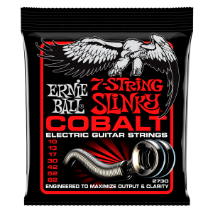 Skinny Top Heavy Bottom Slinky Cobalt 7-String Electric Guitar Strings - 10-62 Gauge