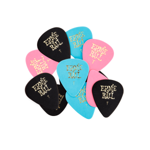 Thin Assorted Color Cellulose Picks, bag of 12
