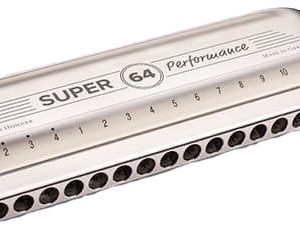 HOHNER SUPER 64 CHROMATIC HARMONICA, 12-HOLE